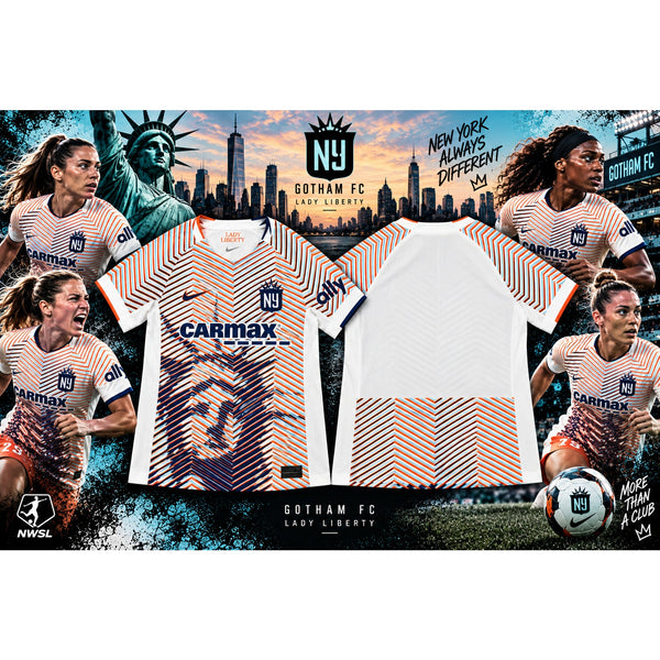 Gotham FC Nike Lady Liberty Authentic Pro Cut Jersey Sz. S NWSL NWOT
