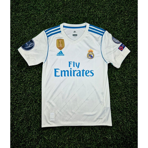 Real Madrid 2017/18 Home Jersey Adidas Ronaldo Era Champions League Size M