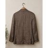 J.Crew Ludlow Blazer Mens 38S Brown Herringbone Linen Silk Italian Sport Coat