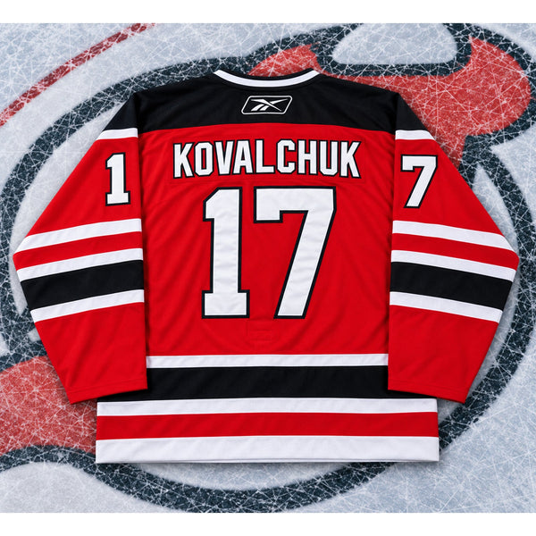 New Jersey Devils Ilya Kovalchuk #17 Reebok CCM NHL Jersey Sz 54 XL Fight Strap