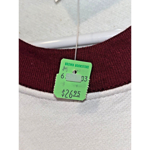Brown University Sweatshirt JJ Macintyre Sz. L Vintage 80s Deadstock NWT