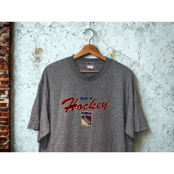 New York Rangers Roots Athletics NHL Roots of Hockey T-Shirt XL Canada Vintage