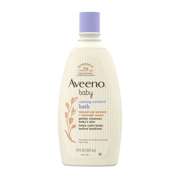 Aveeno Baby, Calming Comfort Lotion, Lavender & Vanilla, 18 fl oz (532 ml) New