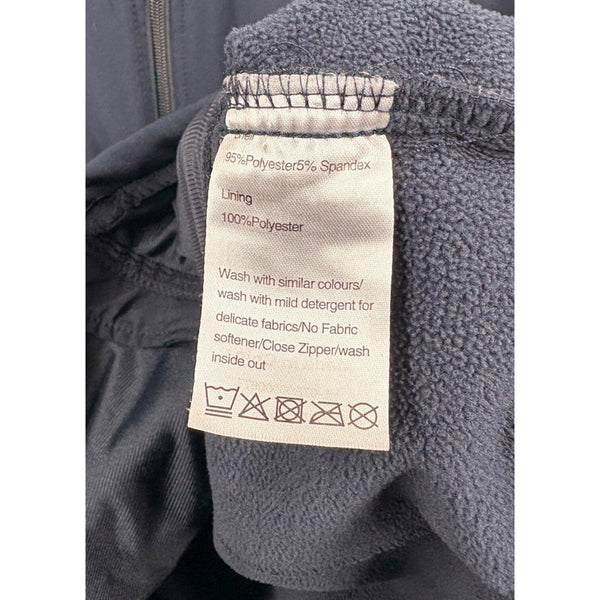 Lidl Employee Softshell Jacket XL Navy Blue Full Zip Long Sleeve Pockets EUC