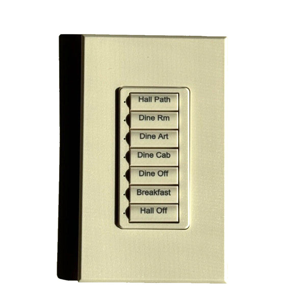 Lutron Homeworks SK-7B-I-BE-E Faceplate Button Kit New In Box