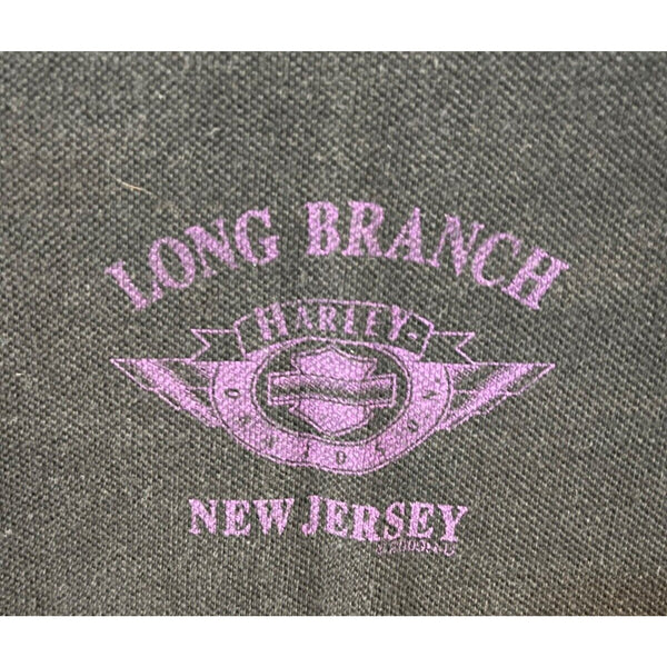 Harley Davidson Long Branch, New Jersey Biker T-Shirt Short Sleeve Womens Sz. S