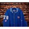New York Giants Andrew Thomas Game Worn Sideline Coaches Blue Jacket Sz. 3XLT
