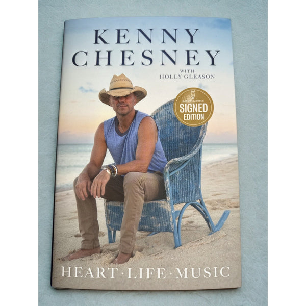 Kenny Chesney Heart Life Music Signed Hardcover Book Barnes & Noble Exclusive