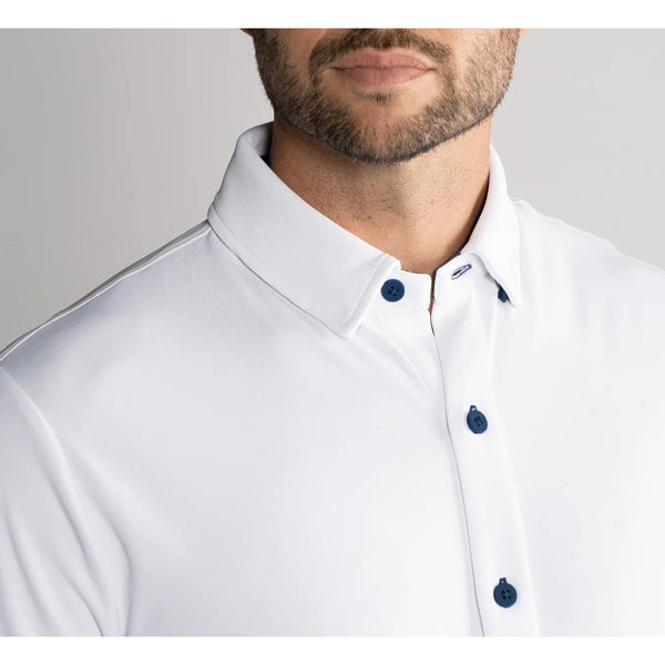 Twillory Button Down Shirt Mens XL White Performance Stretch Athleisure EUC