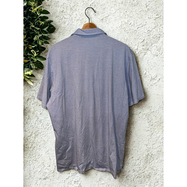 Holderness & Bourne Hamilton Farm Golf Club Polo Men’s XL Blue Stripe