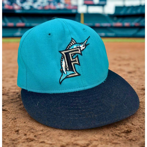 Florida Marlins New Era Diamond Collection Pro Model Hat 6 3/4 USA Vintage Wool