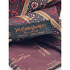 Yves Saint Laurent Vintage 80s Silk Tie Floral Stripe Handmade Italy Luxury