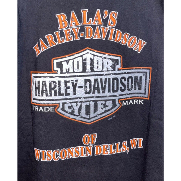 Harley Davidson Wisconsin Diverse Power Bald Eagle USA 2XL Rare Biker T Shirt