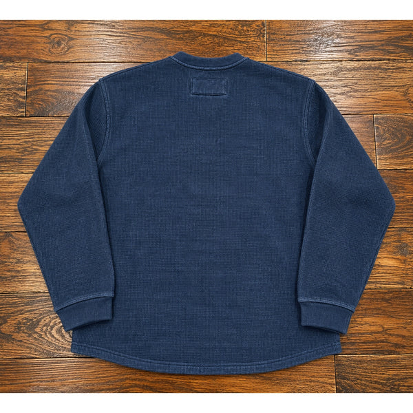 L.L.Bean Katahdin Iron Works Bonded Waffle Sherpa Fleece Henley Shirt Men's M