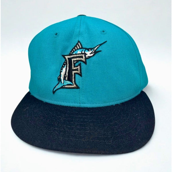 Florida Marlins New Era Diamond Collection Pro Model Hat 6 3/4 USA Vintage Wool