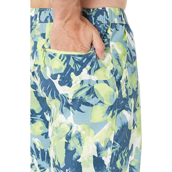 The North Face Class V Pull Sharp Green Tropical Camo Shorts Men XL FlashDry $50