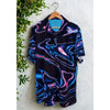 Birdie Bound Polo L NWT Black Dark Chrome Golf Shirt UPF 50 Stretch Performance