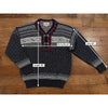 Dale of Norway Setesdal Lusekofte Pullover Sweater Sz. M Black White 100% Wool