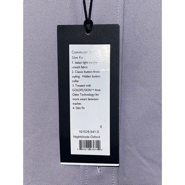 Rhone Commuter Slim Shirt Sz. S NWT Flex-Knit Stretch Anti Odor Dress MSRP $138