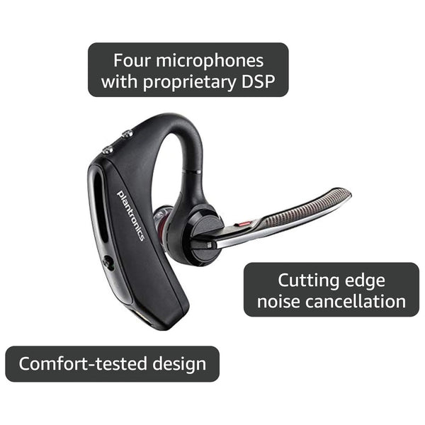 Plantronics Voyager 5200 Wireless Bluetooth Headset New Noise Canceling Alexa