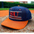 Syracuse University Orange Vintage 90s The Game Snapback Hat Navy Orange SU