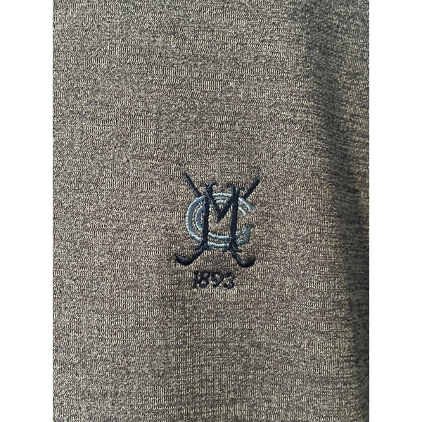 Peter Millar Perth Performance Quarter Zip Montclair Golf Club Blue Camo Size L
