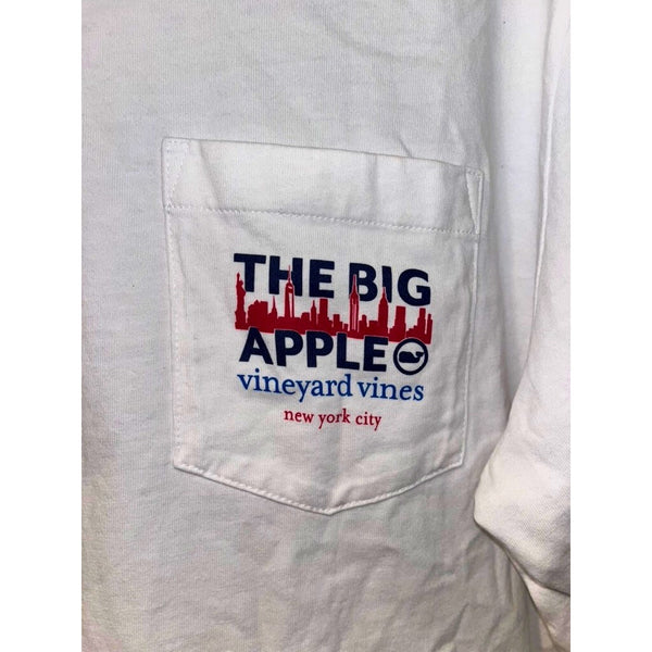Vineyard Vines The Big Apple NYC Pocket Tee White Mens Size L NWT Graphic Shirt