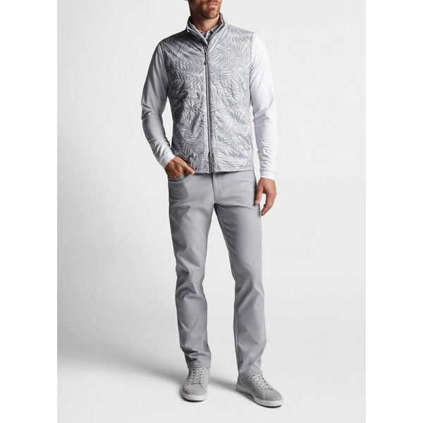 Peter Millar Crown Sport Hyperlight Fuse Elite Quilted Vest Jacket Gray M $200