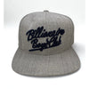 Billionaire Boys Club Mitchell & Ness Snapback Hat Gray Wool Script Logo BBC