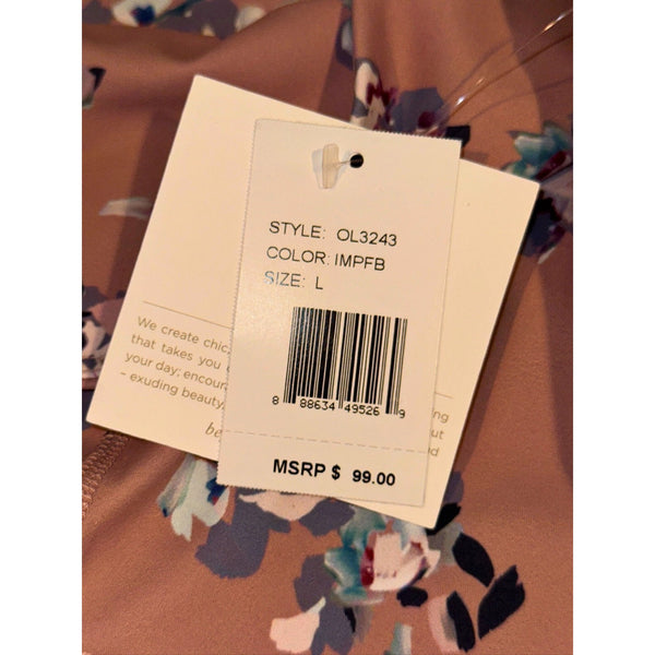 Beyond Yoga Olympus High Rise Impressionist Floral Blush Legging Activewear L