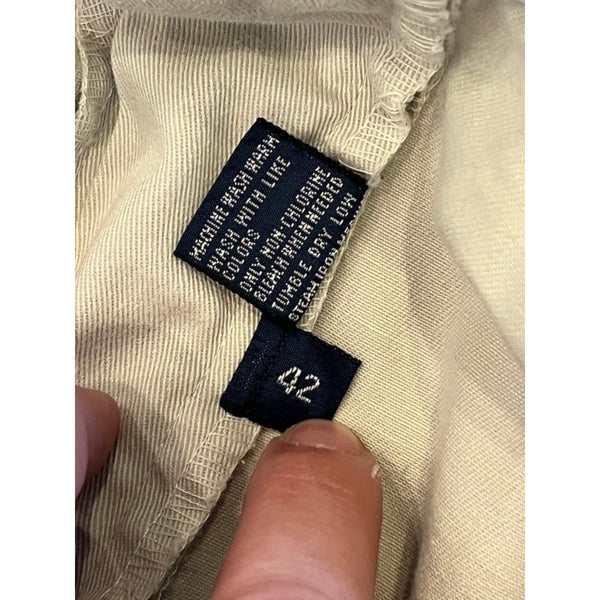 Polo Ralph Lauren Tyler Shorts Mens 42 Beige Pleated Chino Vintage Preppy 9"