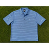Team Titleist Tour Issued FootJoy Golf Polo Men's L Blue Stripe Rare TT Logo