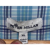 Peter Millar Boardsail Plaid Button Down Shirt Men's XL Cotton Silk $149 EUC
