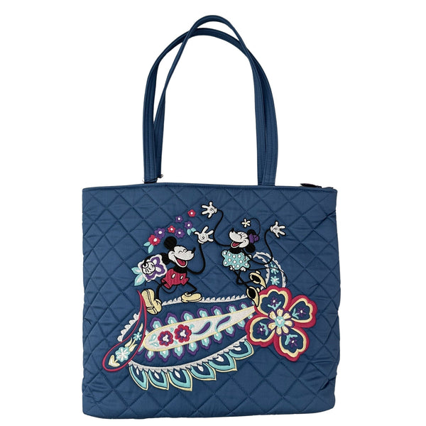 Vera Bradley Disney Mickey Minnie Mouse Sensational Six Paisely Large Tote 28327