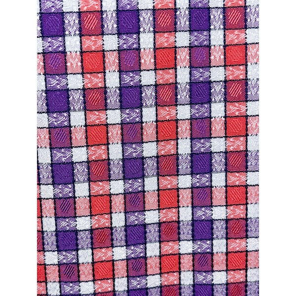 Robert Graham Button Front Shirt Textured Geometric Flip Cuff Men's Sz. 2XL EUC