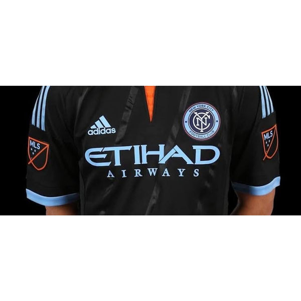 NYCFC Adidas 2015 Away Soccer Jersey Men's L Inaugural Season ClimaCool Rare