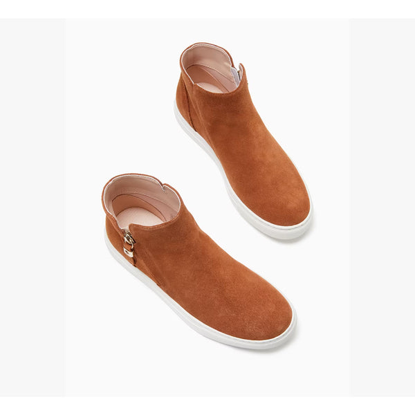 Kate Spade Harper Suede Sneakers Warm Gingerbread Brown Women’s 10B NIB