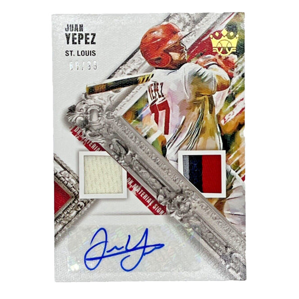 Juan Yepez Panini Diamond Kings Material Signatures AUTO 66/99 2022 MLB