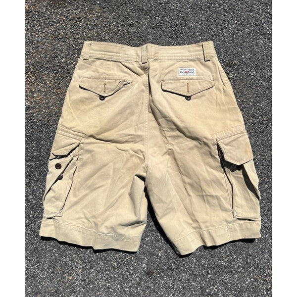 Polo Ralph Lauren Cargo Shorts Mens 31 Khaki Polo 67 Twill Utility Y2K