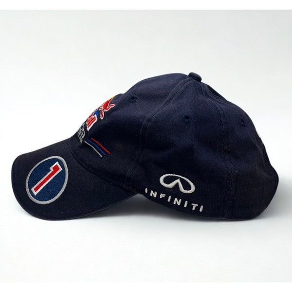 Sebastian Vettel #1 Red Bull Racing F1 Infiniti Hat Cap Embroidered Signature OS