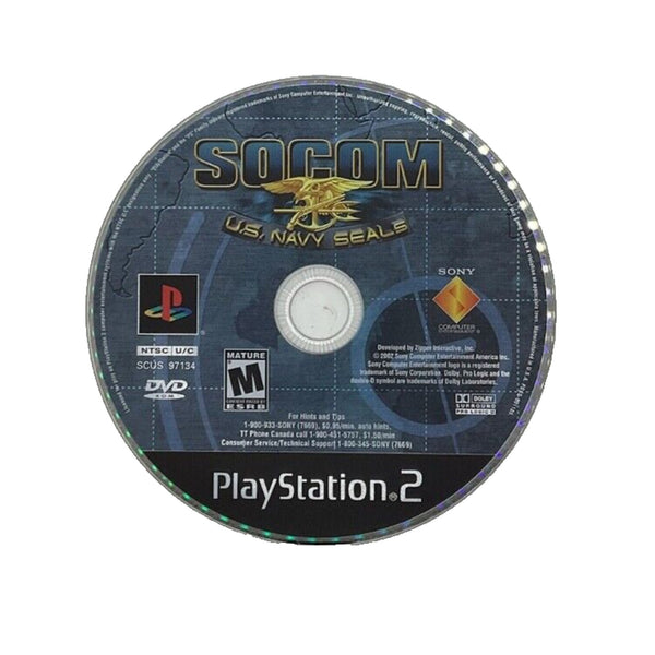 SOCOM: U.S. Navy SEALS (Sony PlayStation 2, 2002) Tested With Manual