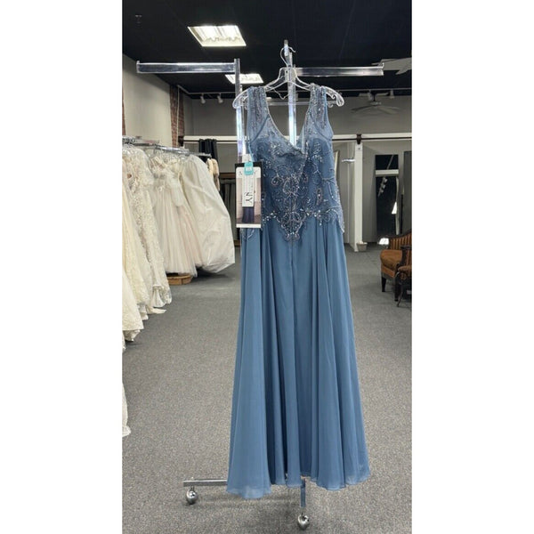 MGNY Madeline Gardner for NY by Mori Lee Dress 72419 Slate Sz. 16 (Sample)