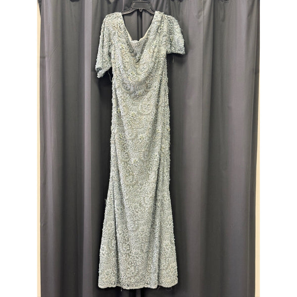 Ivonne D Exclusively for Mon Cheri 118D06 Dress Sz. 16W SAMPLE Sea Foam