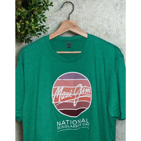 Maui Jim National Sunglasses Day 2024 Promo Shirt Mens XL Green Rare Polarized