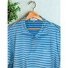 Peter Millar Summer Comfort Troon North Polo Shirt Large Blue Stripe Golf