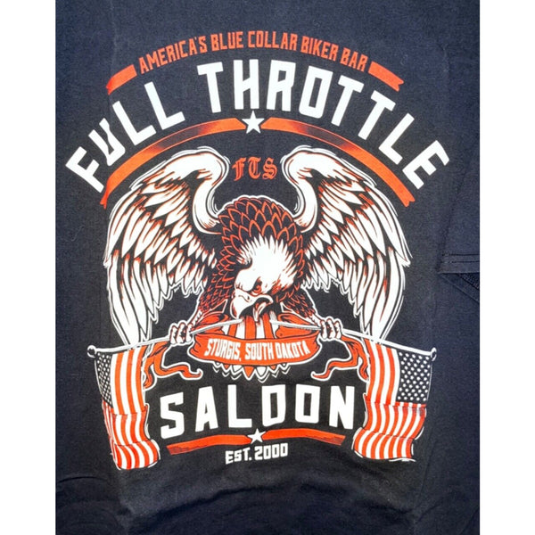 Sturgis Full Throttle Saloon 75th Anniversary T Shirt Harley Davidson Biker XL