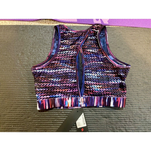Peloton Melody High Neck Mesh Detail Sports Bra S NWT