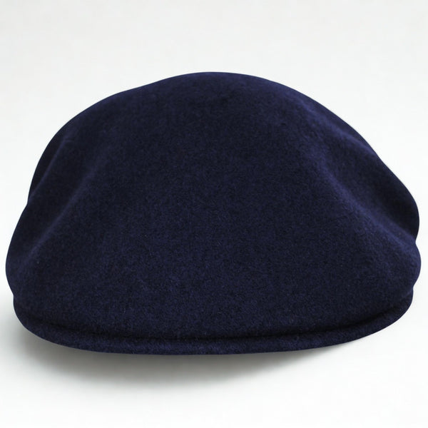 Kangol 504 Wool Earflap Hat Navy XL Classic Flat Felt Cap Mens EUC