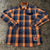 Red Bull KTM Racing Team Flannel Shirt 2XL Orange Plaid Button Up NWOT Moto
