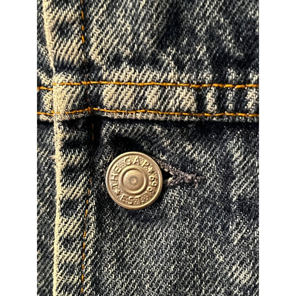 GAP Denim Jacket Vintage 90s Medium Blue Jean Trucker Style Made in Costa Rica